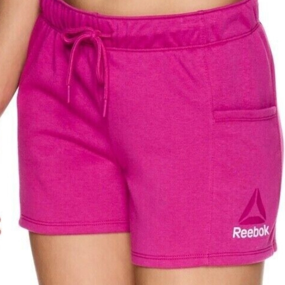 * Reebok XL athletic fitness shorts fuchsia red drawstring waistline s… - Picture 6 of 7